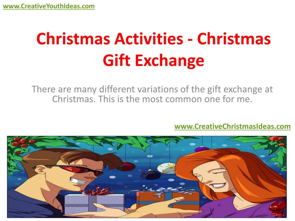 PPT - Christmas Activities - Christmas Gift Exchange PowerPoint