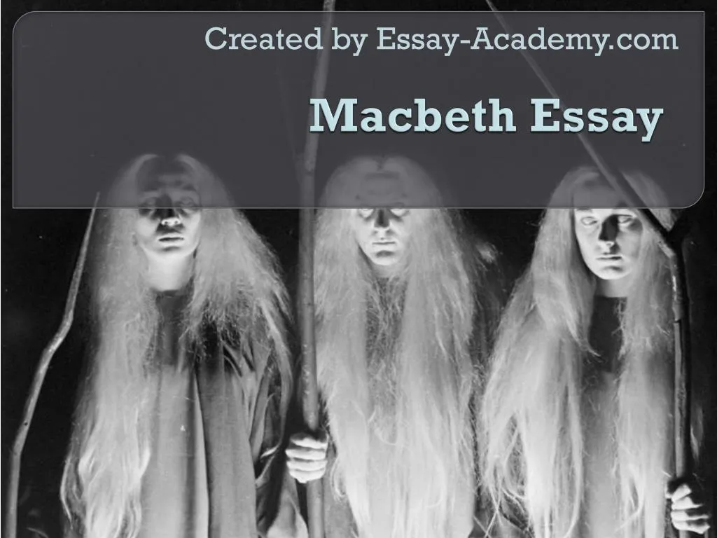 example essays on macbeth