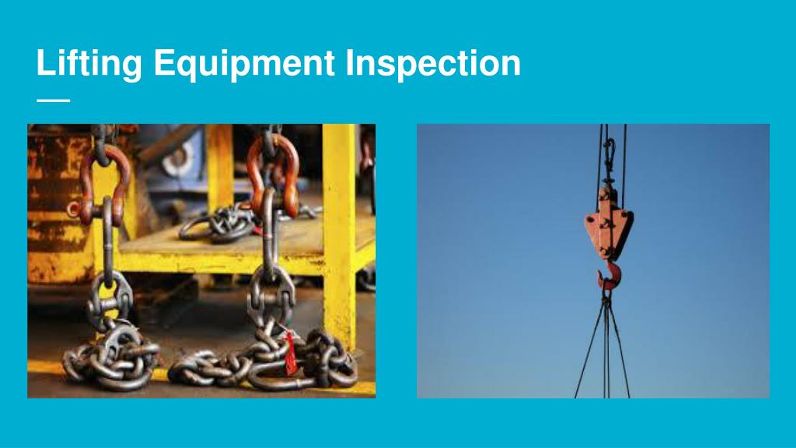 Ppt Information About Lifting Equipment Inspection Services