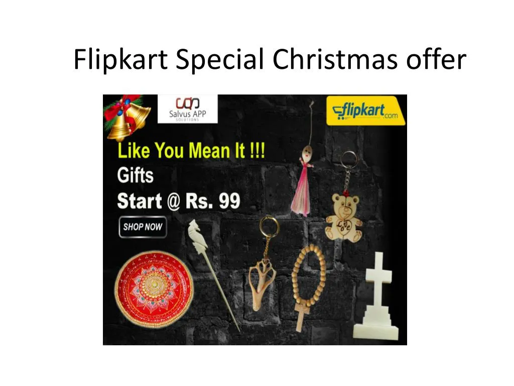 PPT Flipkart Special Christmas offer PowerPoint Presentation, free