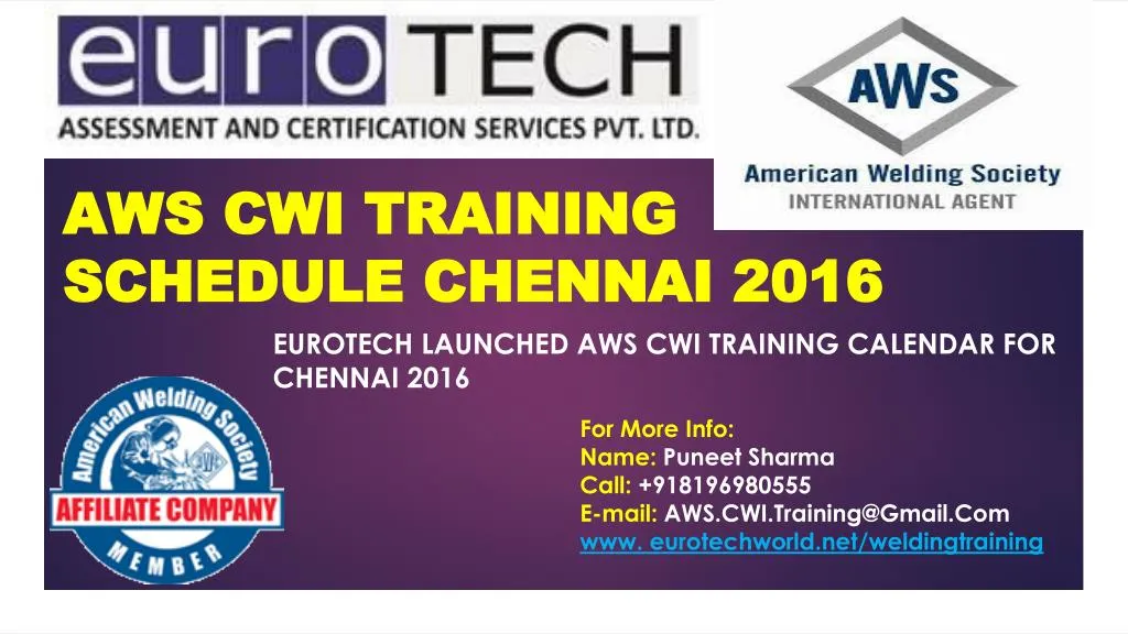 aws cwi training schedule chennai 2016 n.