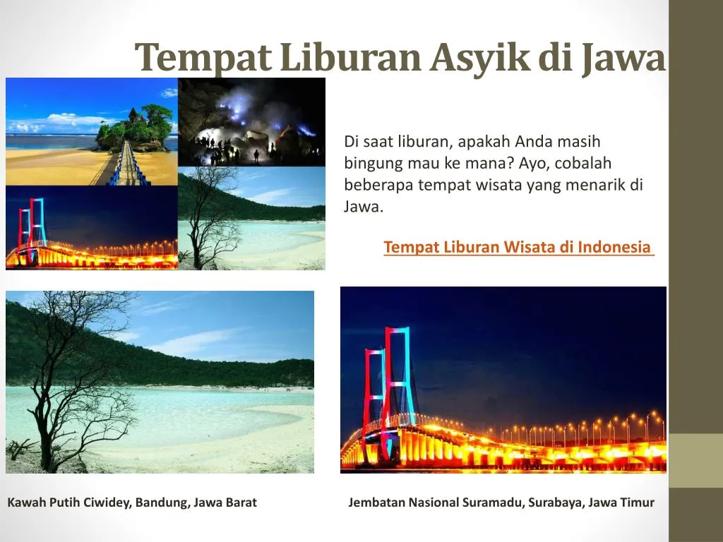 Ppt Tempat Wisata Di Indonesia Media Informasi Tempat Wisata
