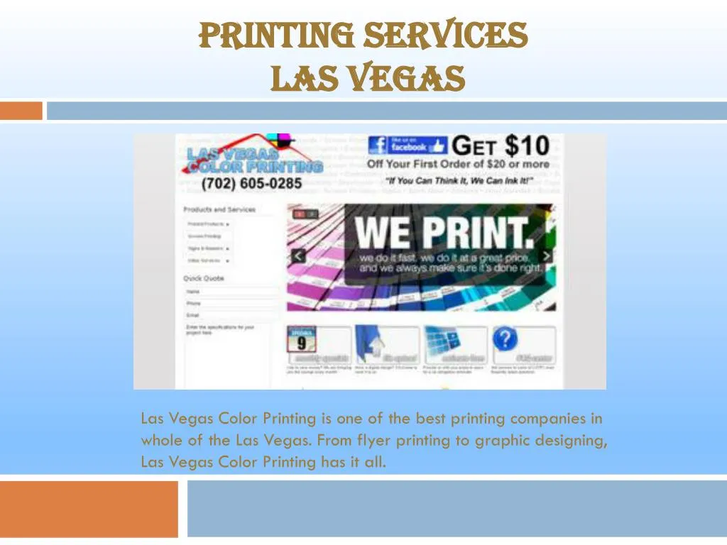 PPT Las Vegas Color Printing Companies PowerPoint Presentation, free