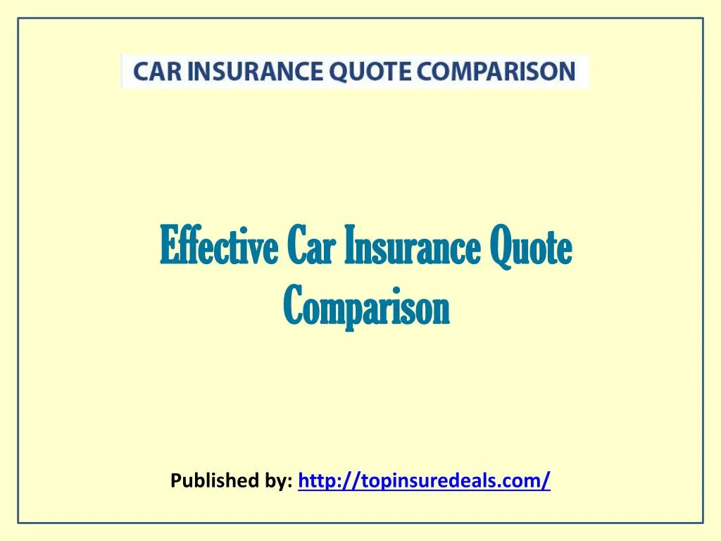 effective car insurance quote comparison n.