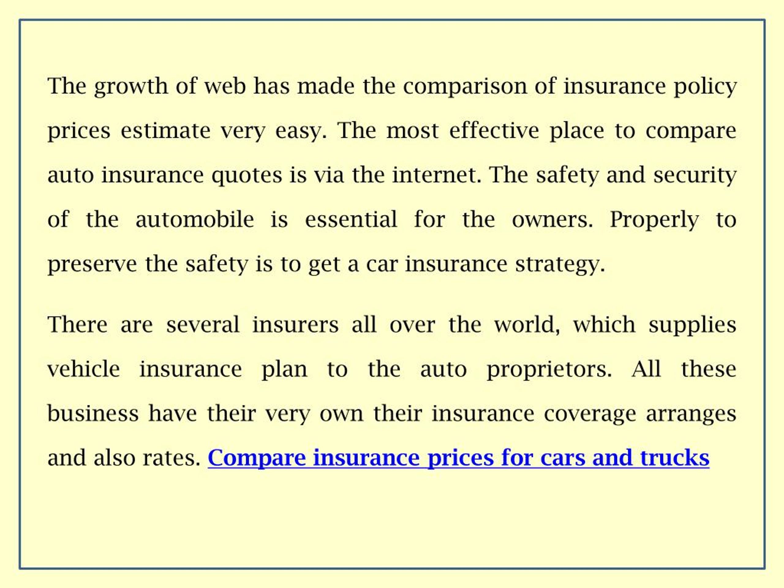ppt - effective car insurance quote comparison powerpoint