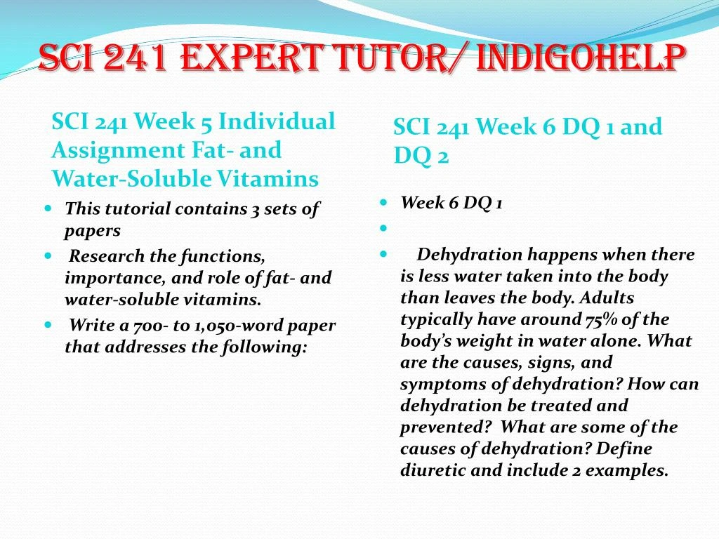 sci 241 week 5 fat and water sci 241 week 5 fat and water