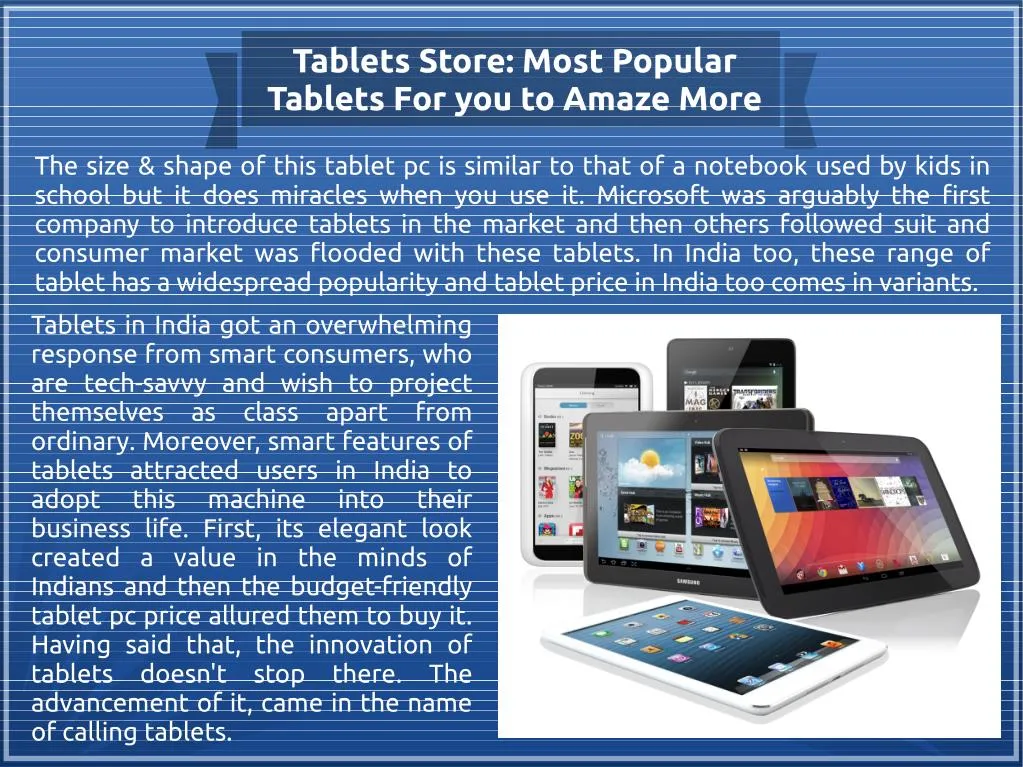 PPT Tablets Store Most Popular Tablets For you to Amaze More