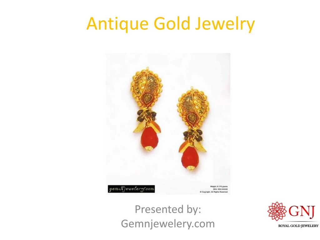 antique gold jewelry n.