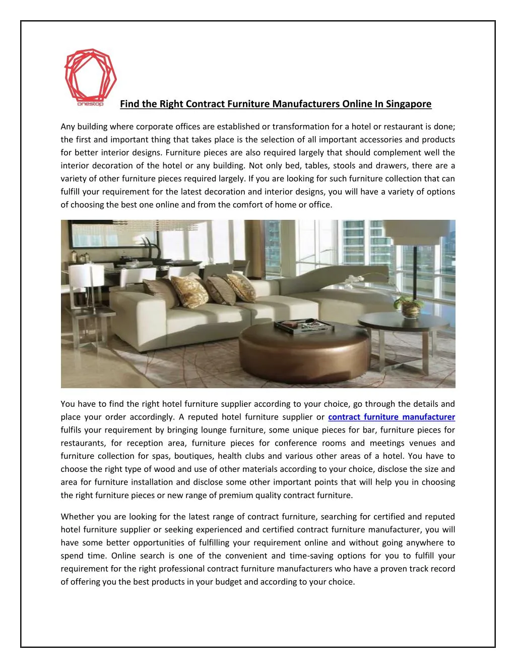 PPT Find the Right Contract Furniture Manufacturers Online In