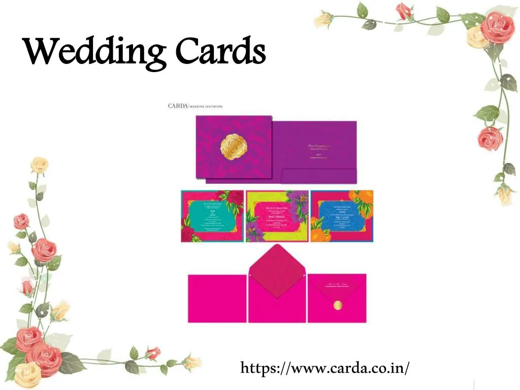 presentation wedding cards