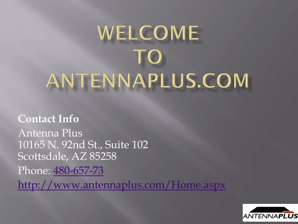 welcome to antennaplus com n.