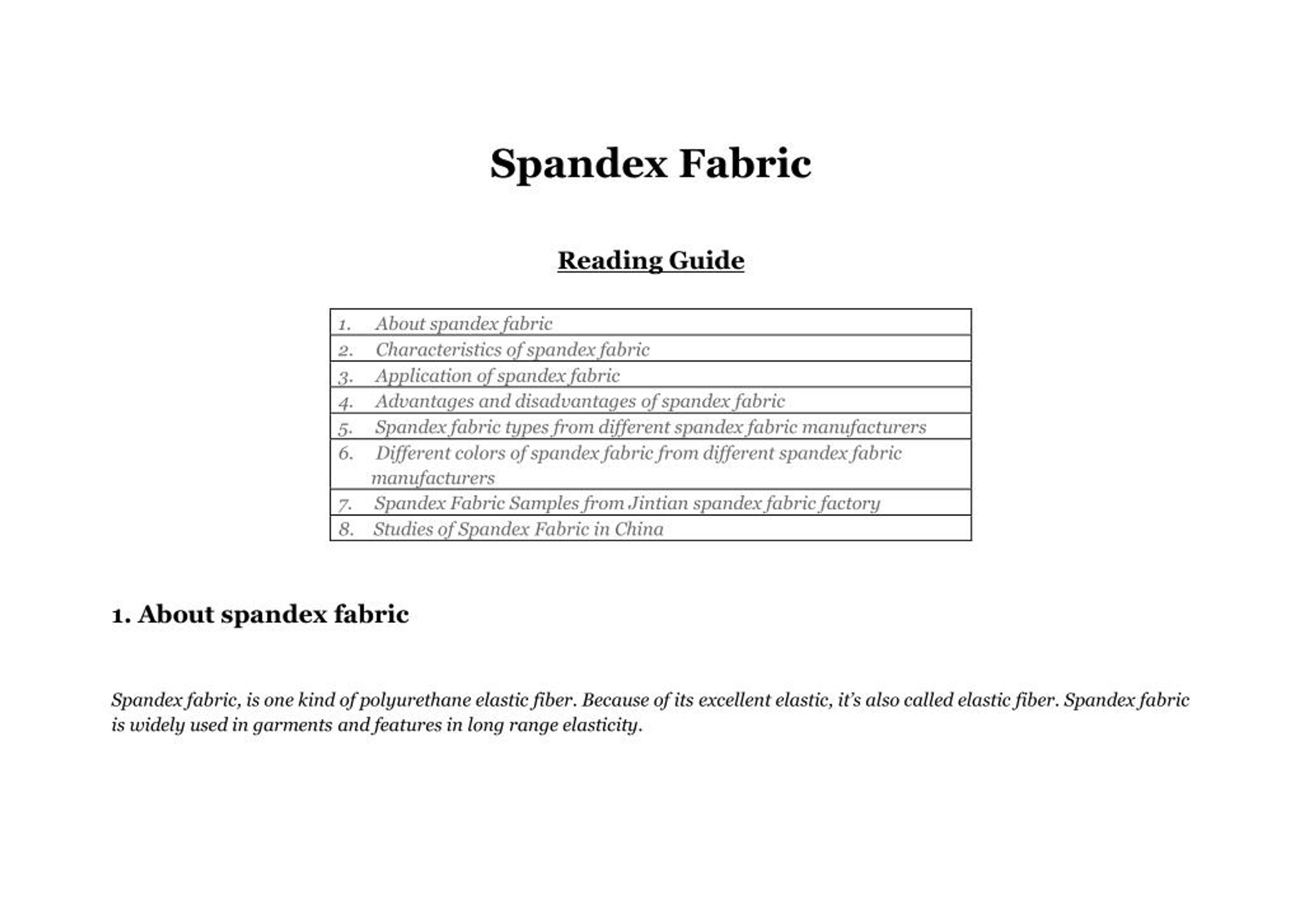 Plain Lycra Spandex Fabric
