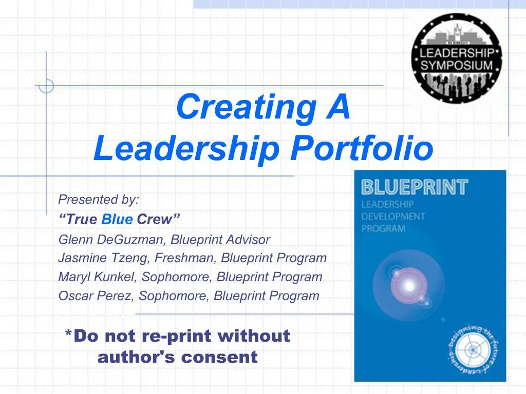 PPT Creating A Leadership Portfolio PowerPoint Presentation Free 