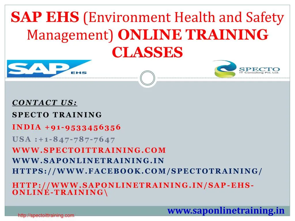 PPT Sap Ehs Online Training In Usa australia PowerPoint Presentation Ppt sap ehs online training in usa australia powerpoint presentation