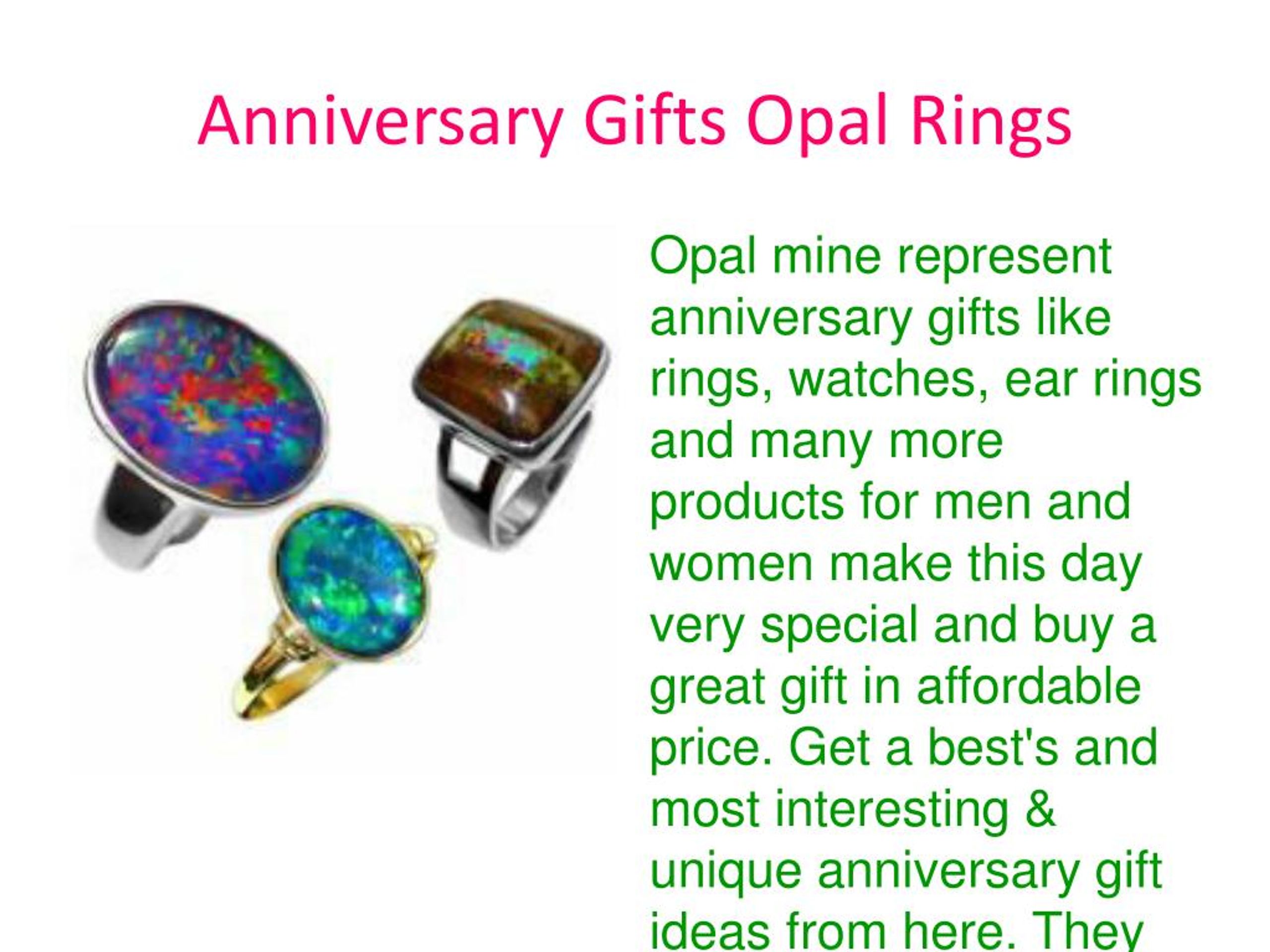 PPT - Opal Anniversary Gifts For Him
