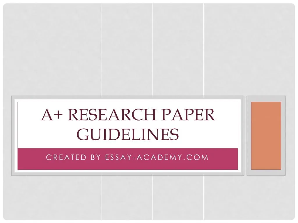 research guidelines ppt