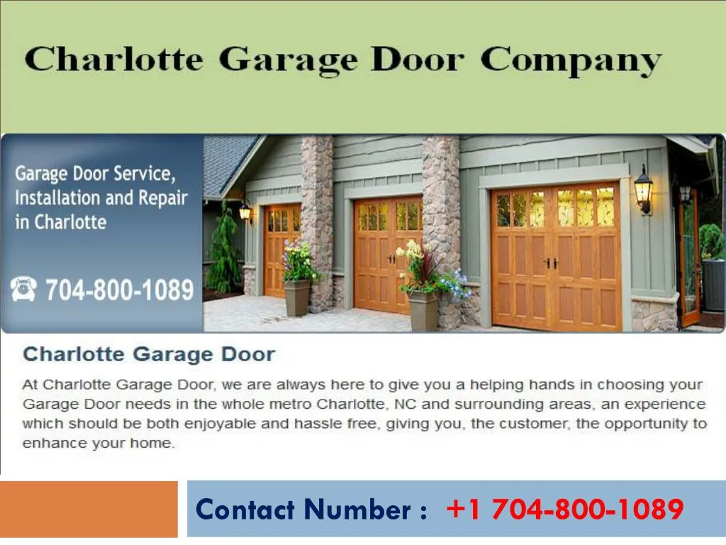 Ppt Charlotte Garage Door Company 24 7 Service Powerpoint