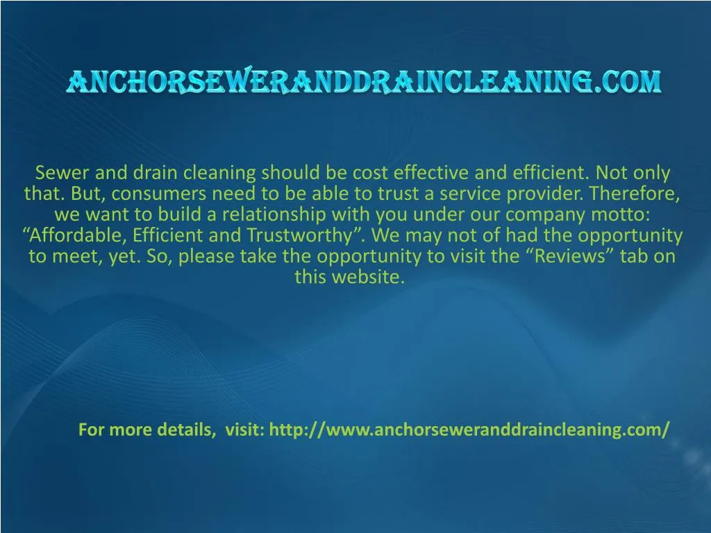 anchorseweranddraincleaning com n.