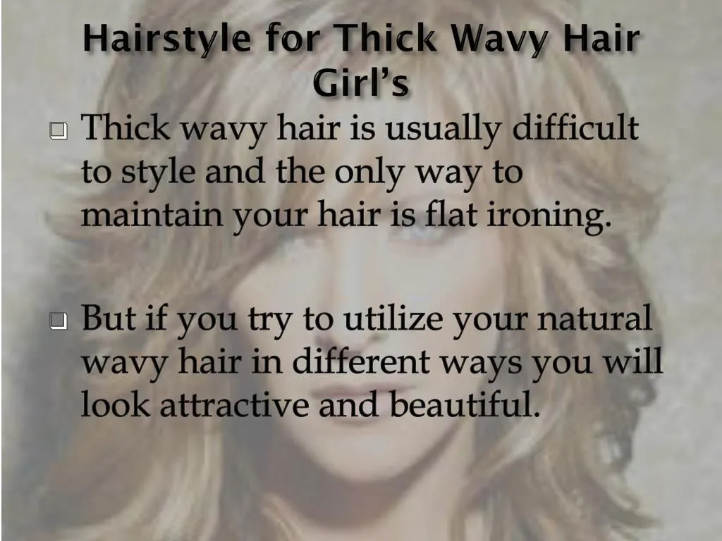 Ppt Hairstyle For Thick Wavy Hair Girl S Powerpoint Presentation