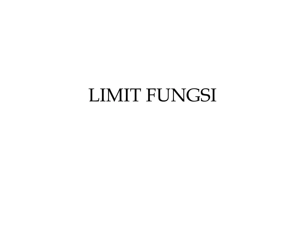 limit fungsi n.