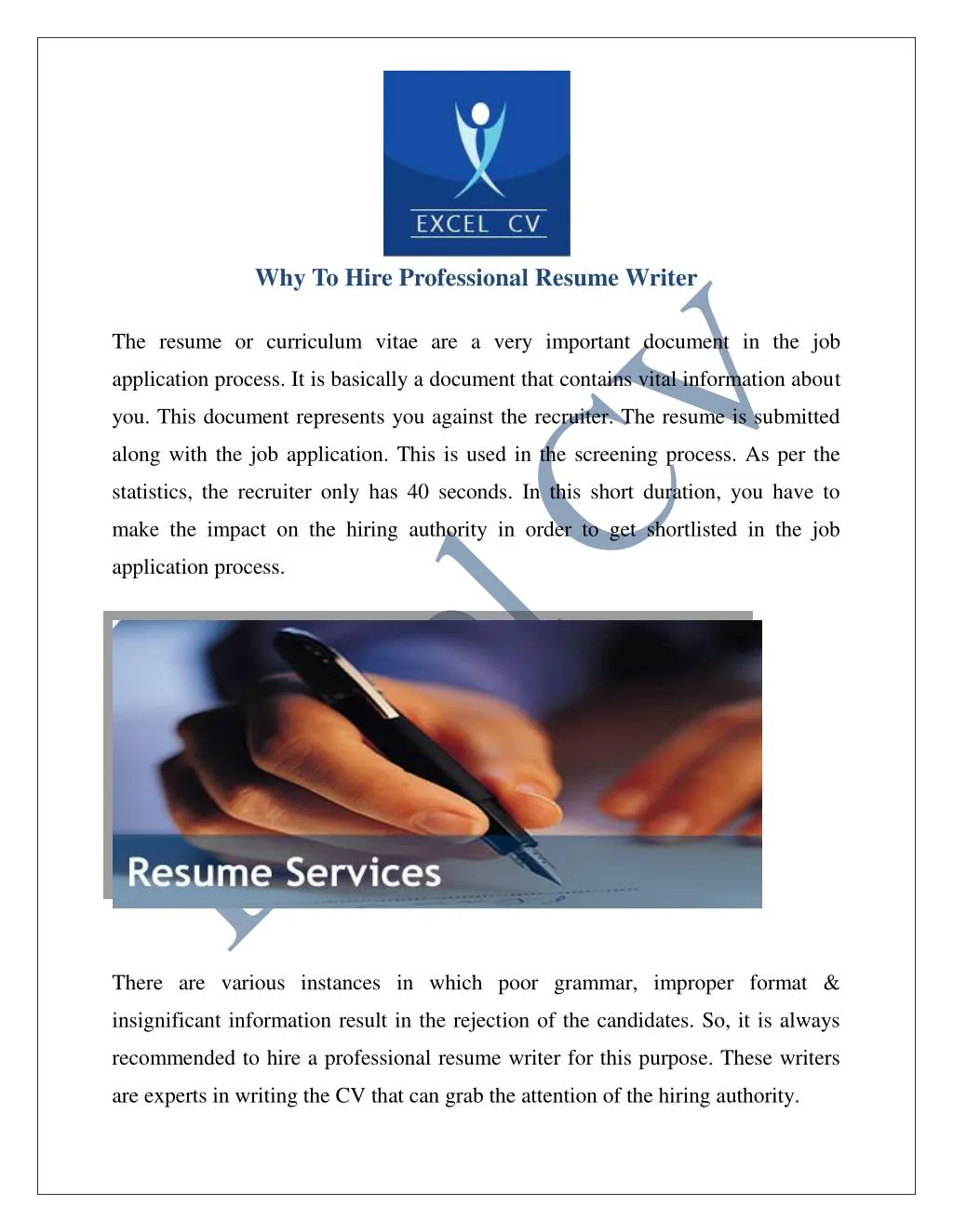 Professional cv writing companies in india