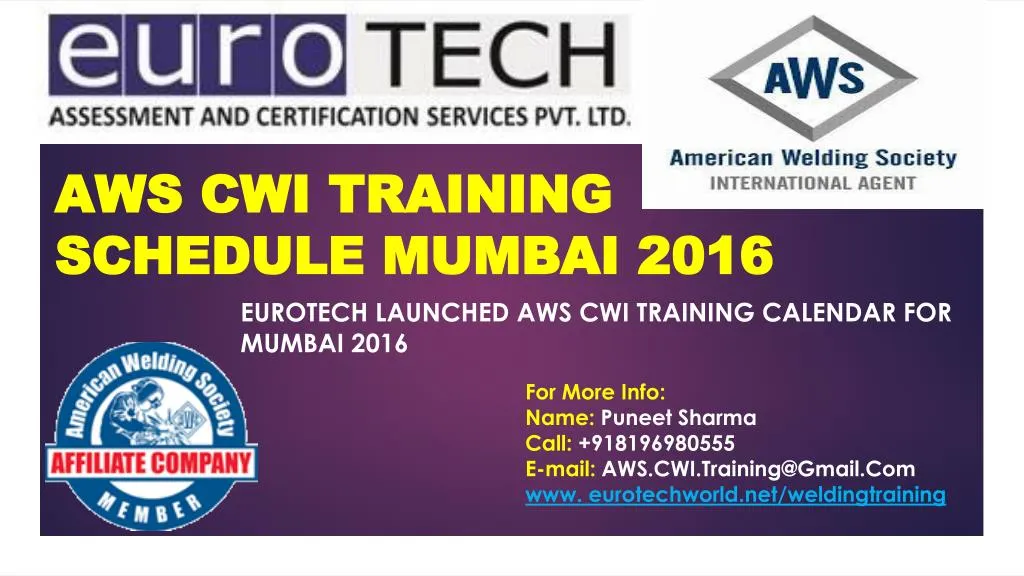 aws cwi training schedule mumbai 2016 n.