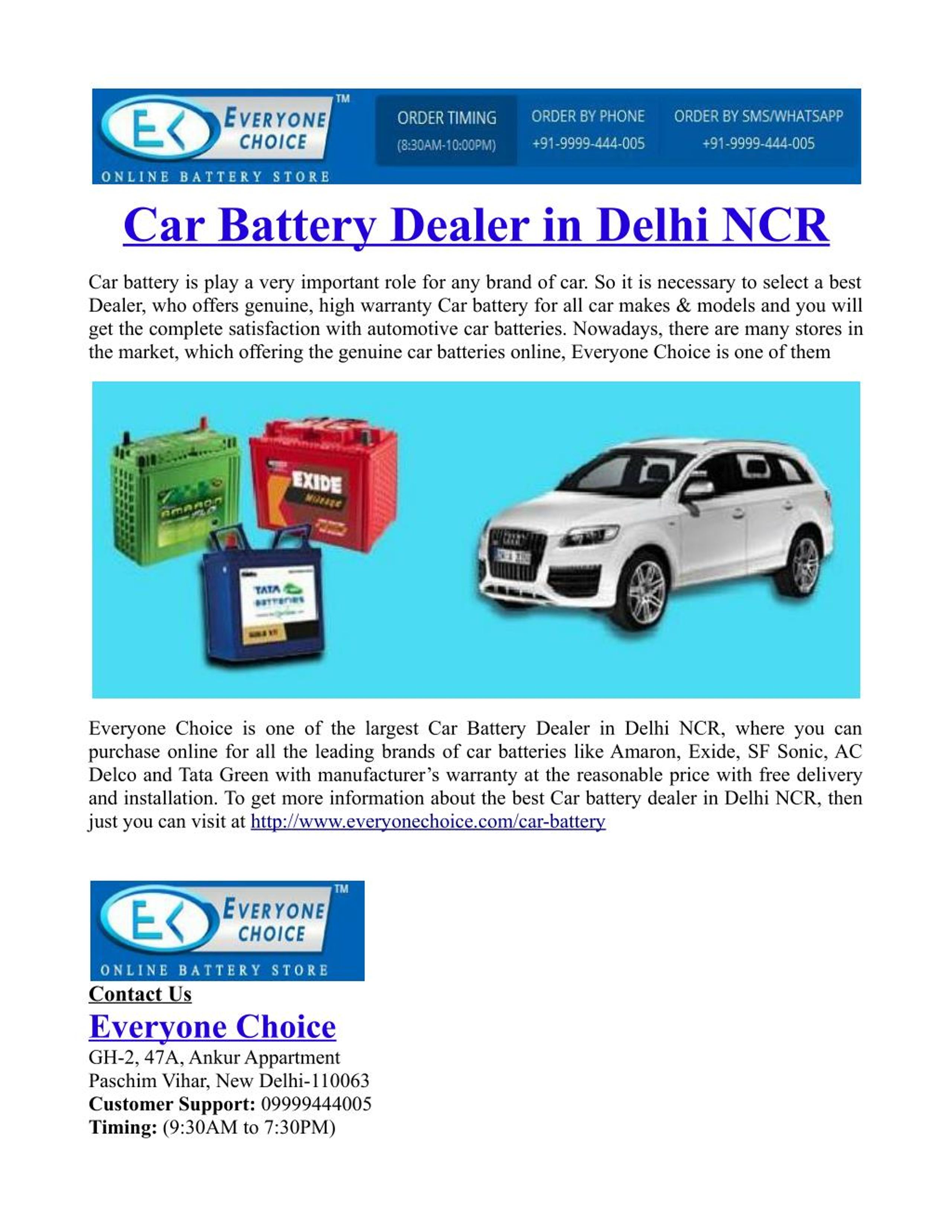 PPT Car Battery Dealer in Delhi NCR PowerPoint Presentation, free