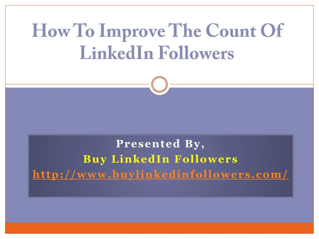 how to improve the count of linkedin followers n.