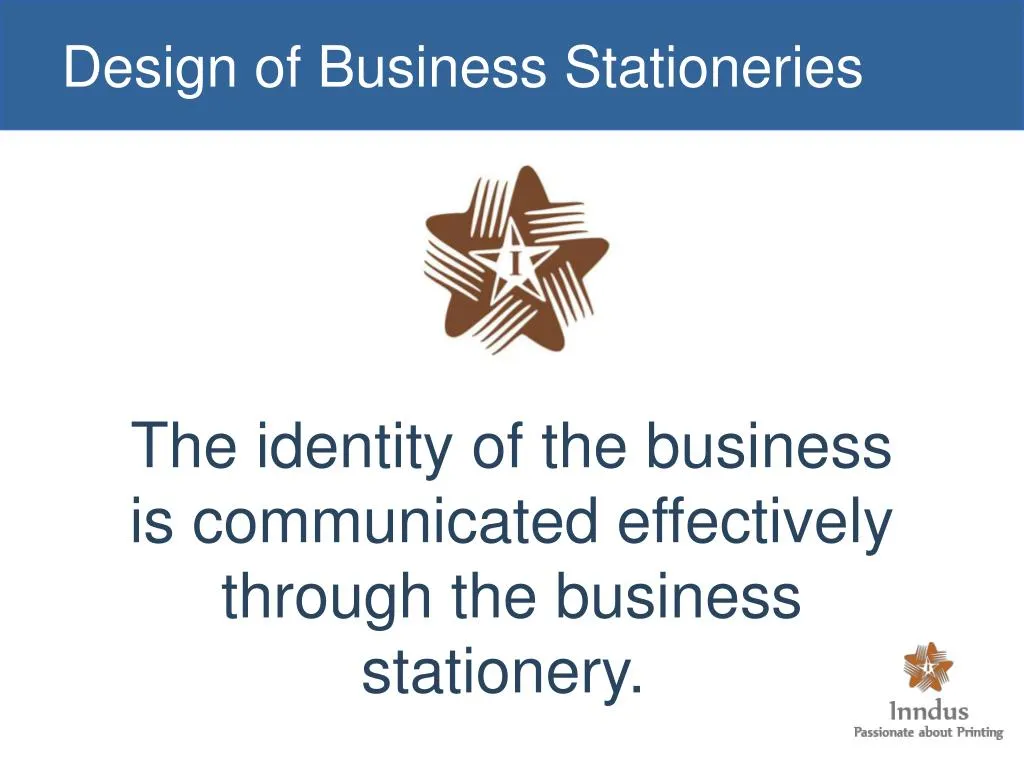 design of business stationeries n.