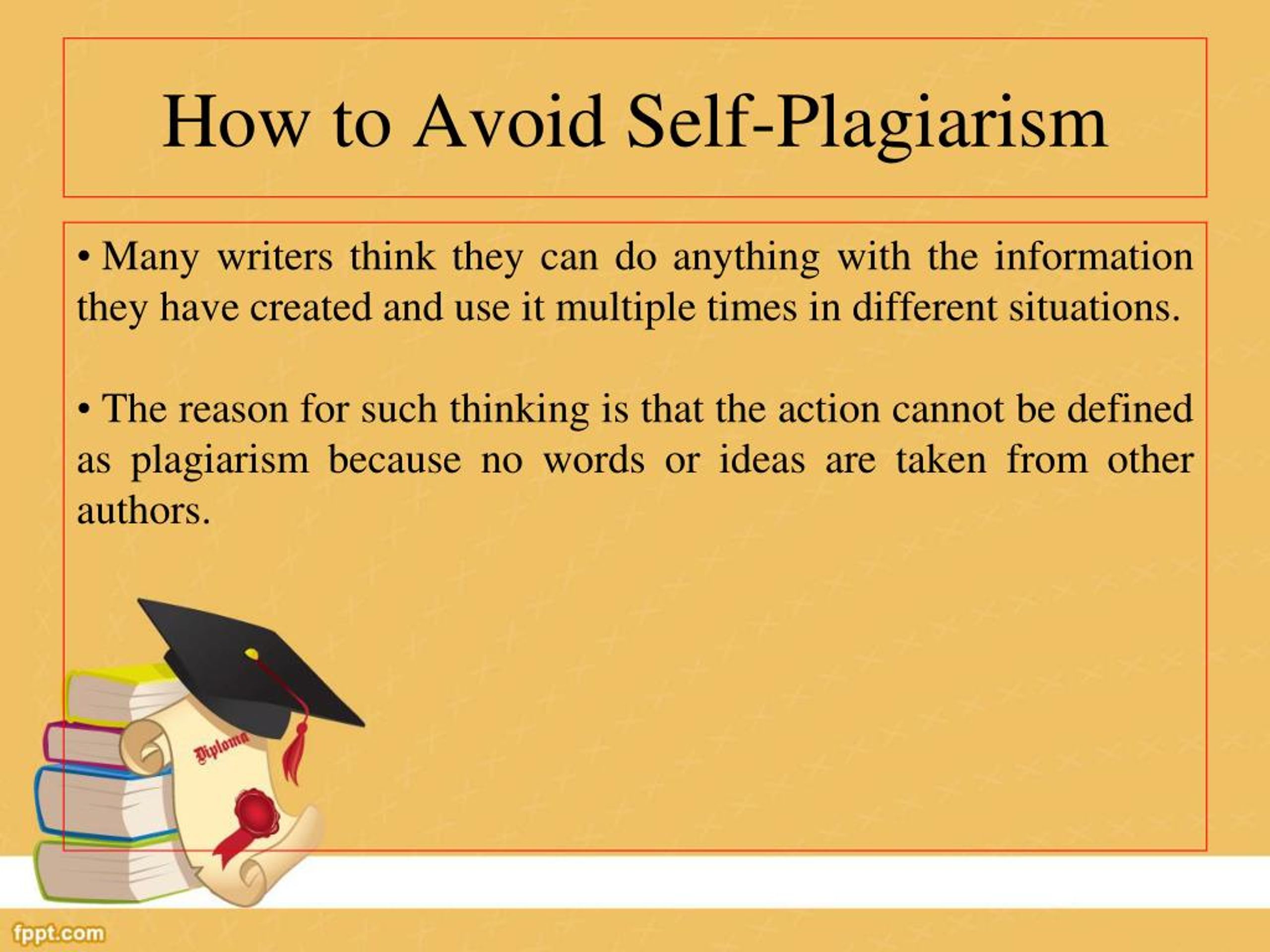 self plagiarism essay