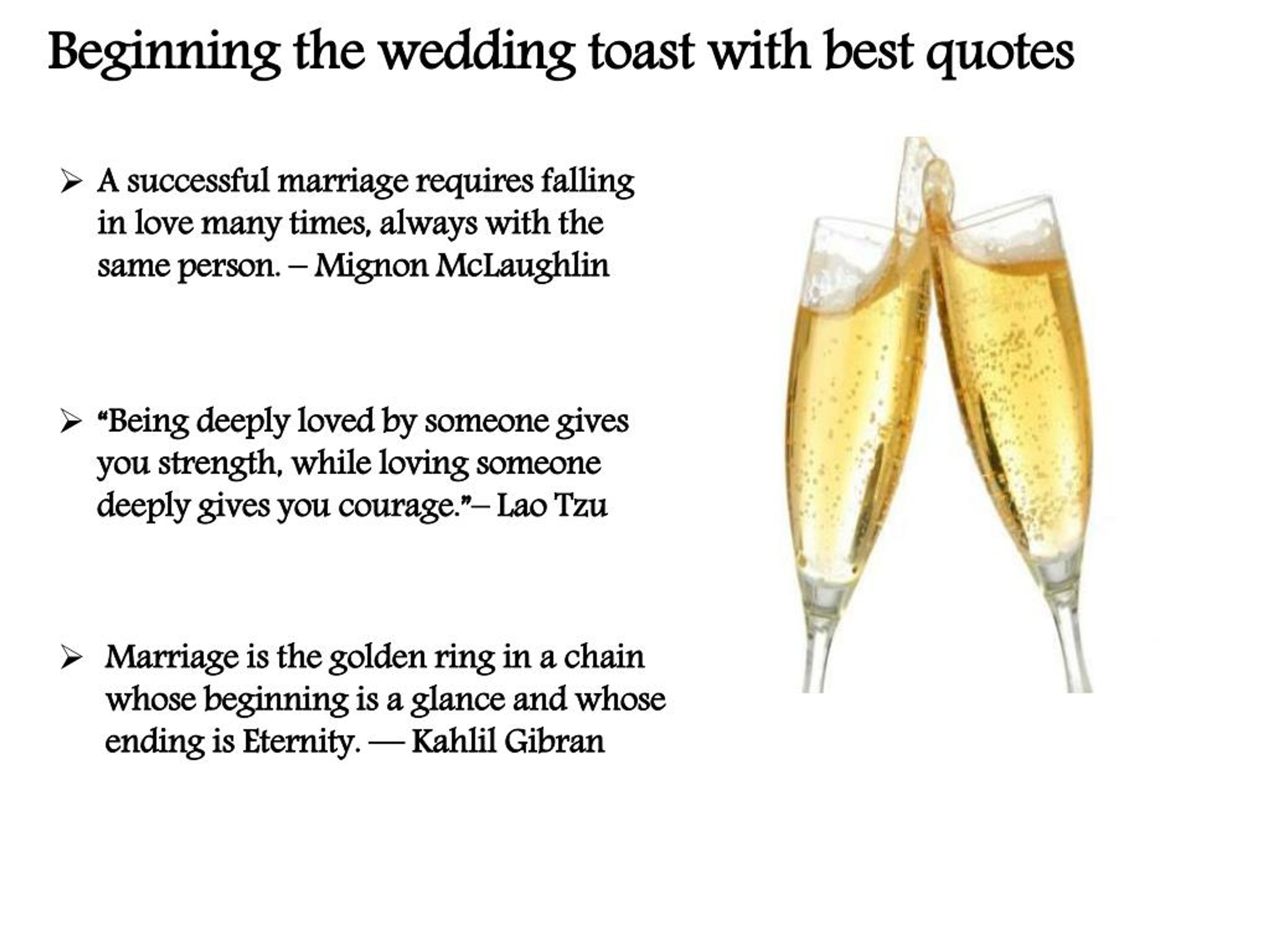 Wedding Toast Quotes