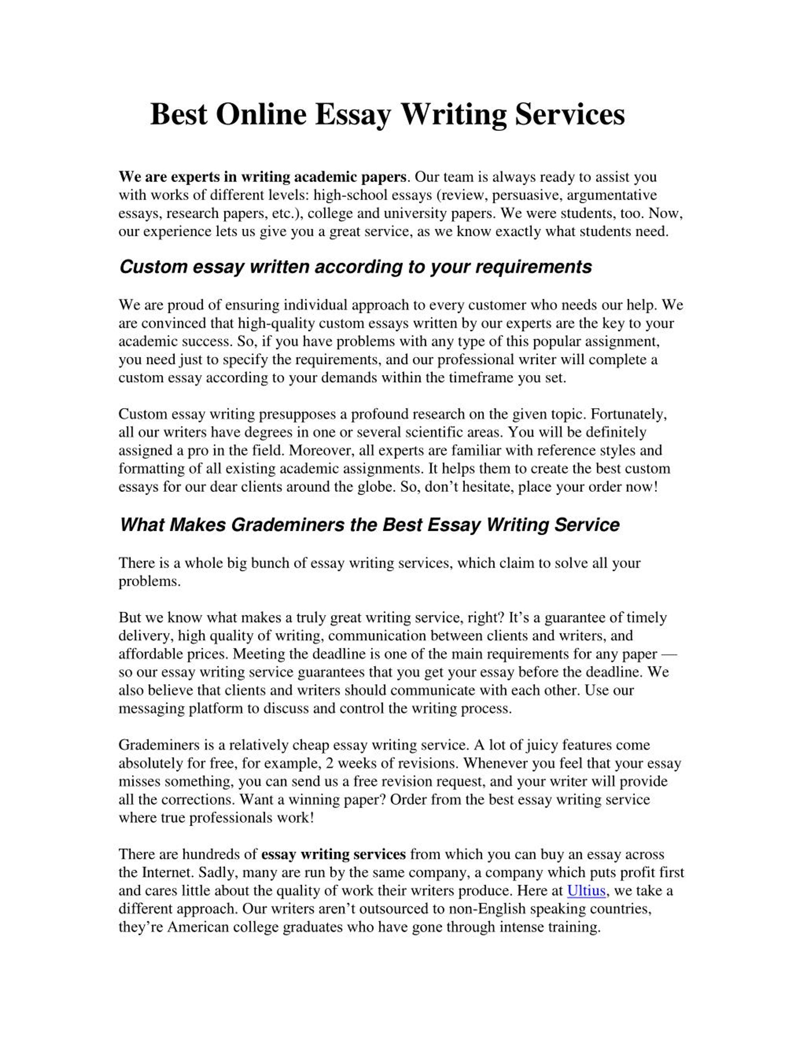 Need More Time? Read These Tips To Eliminate essay writing service