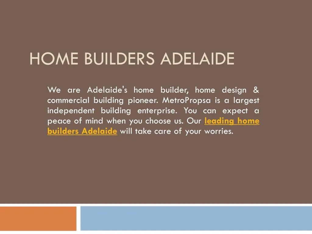 home builders adelaide n.
