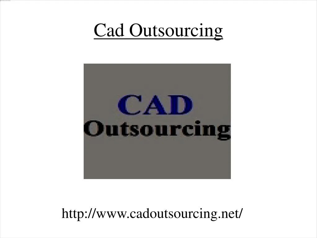cad outsourcing n.
