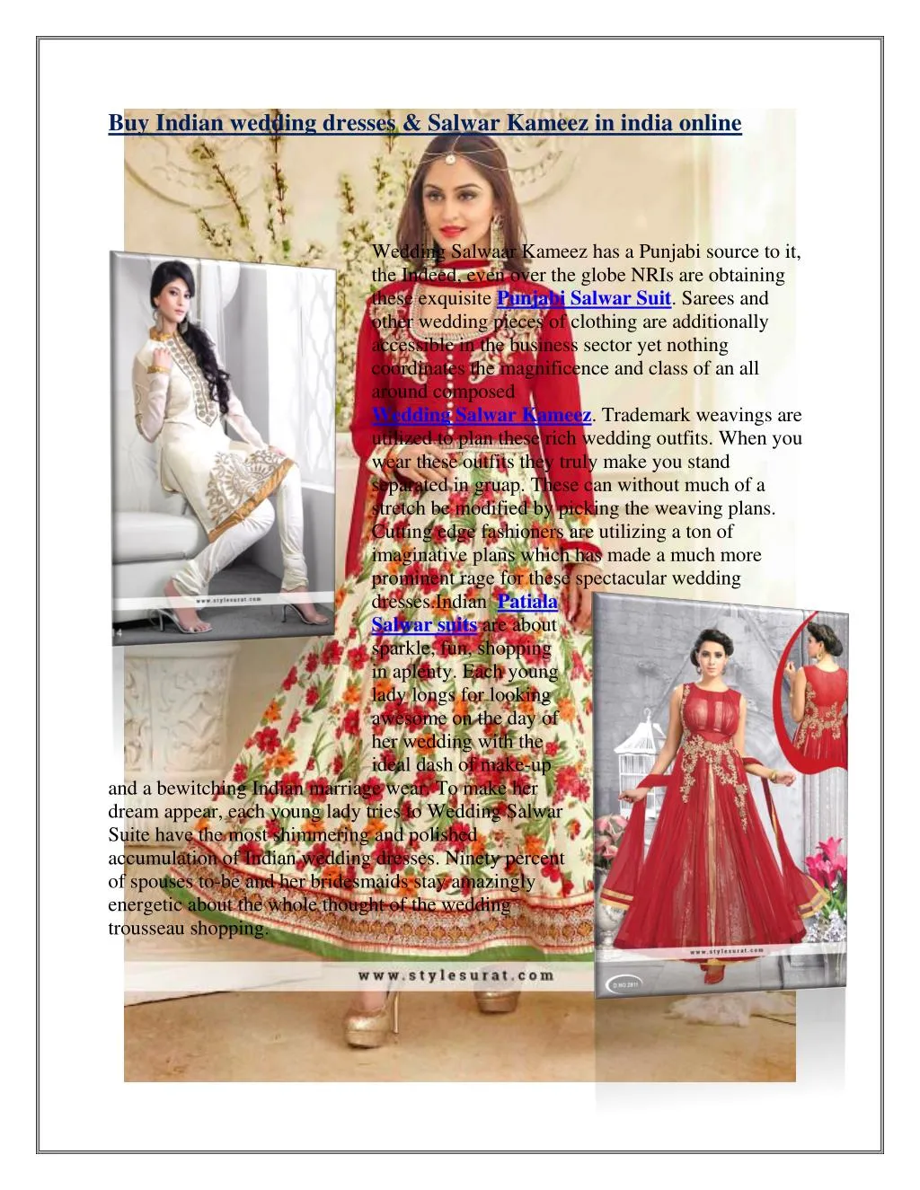 PPT - Wedding Salwar Kameez| Buy Wedding Salwar Suits online PowerPoint ...