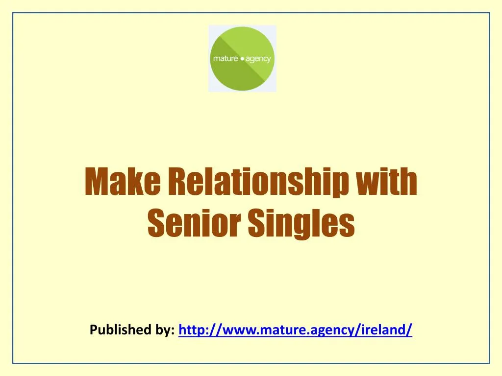 Senior dating agency.net