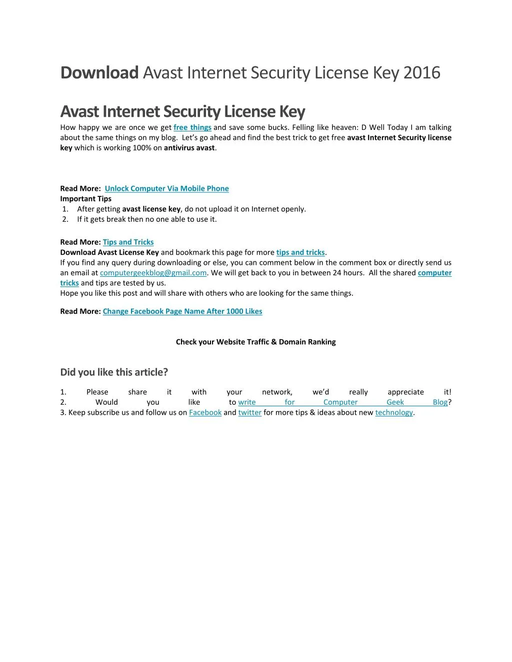 avast internet security license key 2016 uploaded.net