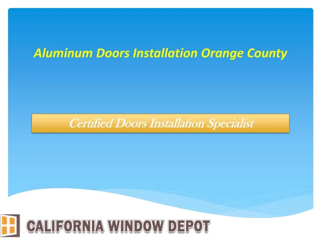 aluminum doors installation orange county n.