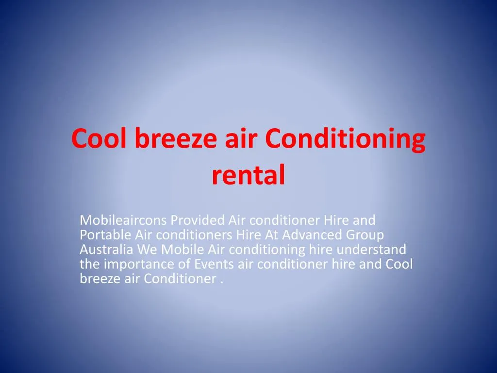 breeze max air conditioning breeze max air conditioning