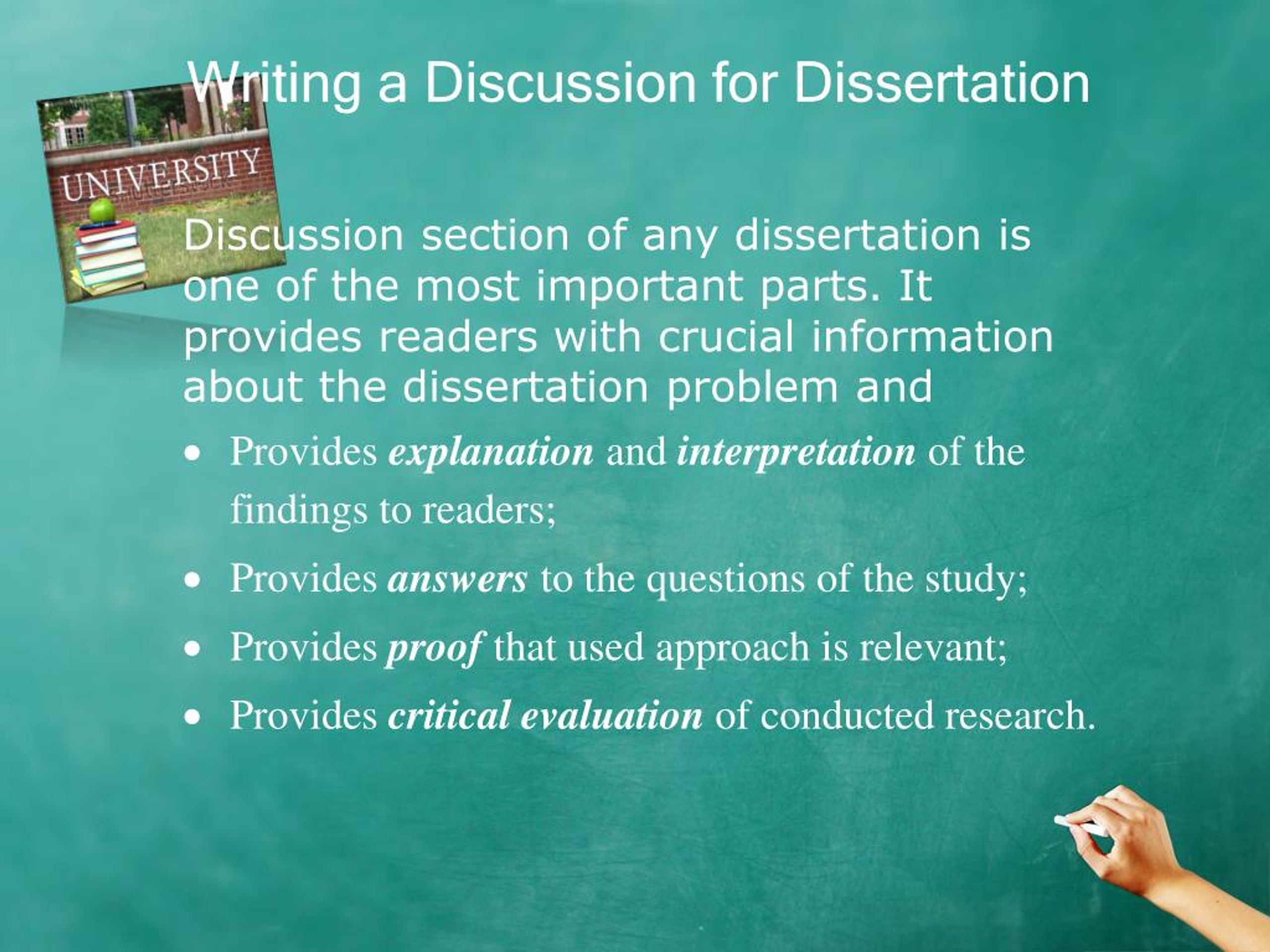discussion of dissertation