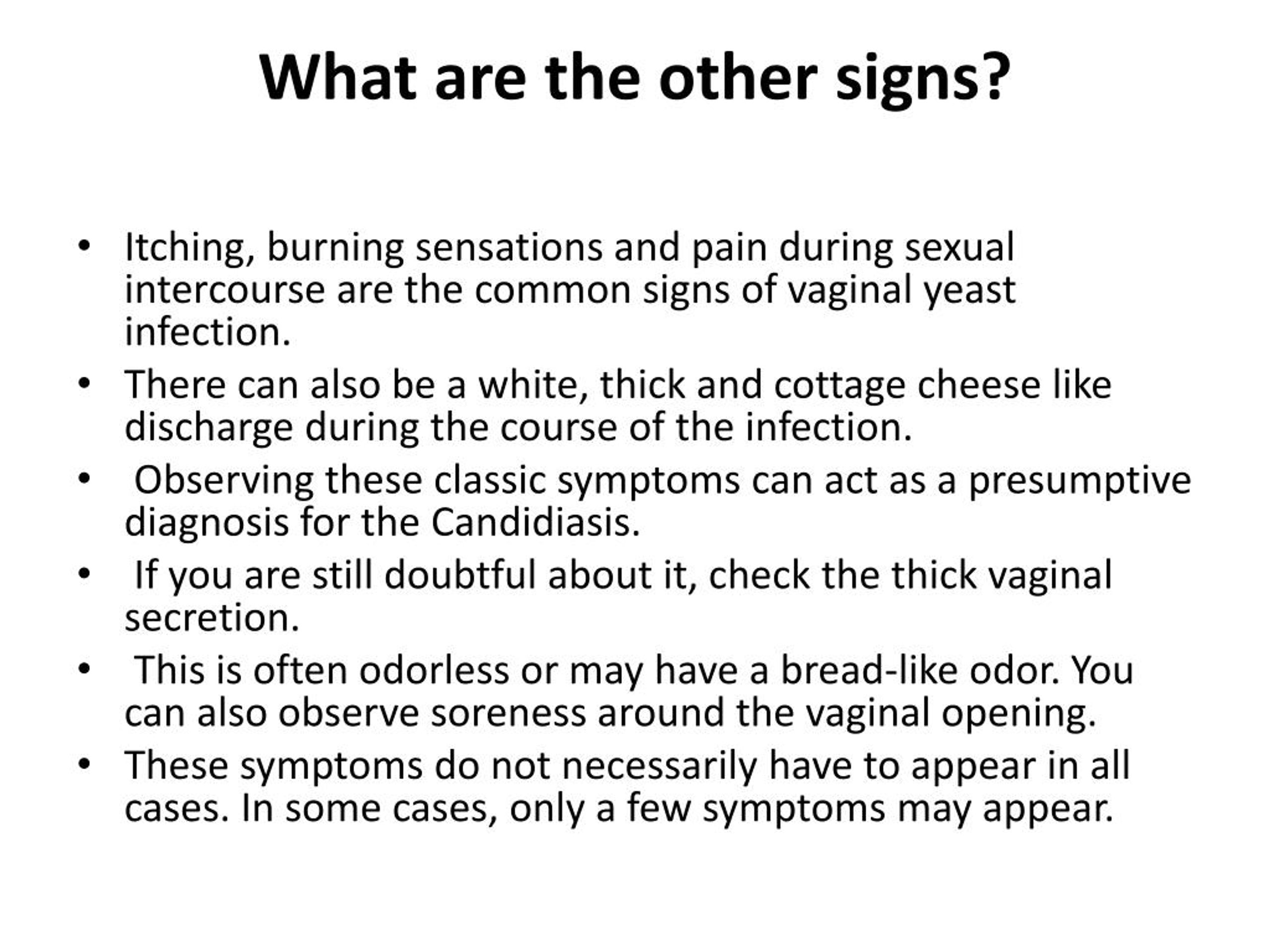 Ppt Vaginal Yeast Infection Qanda Powerpoint Presentation Free Download Id7294257 