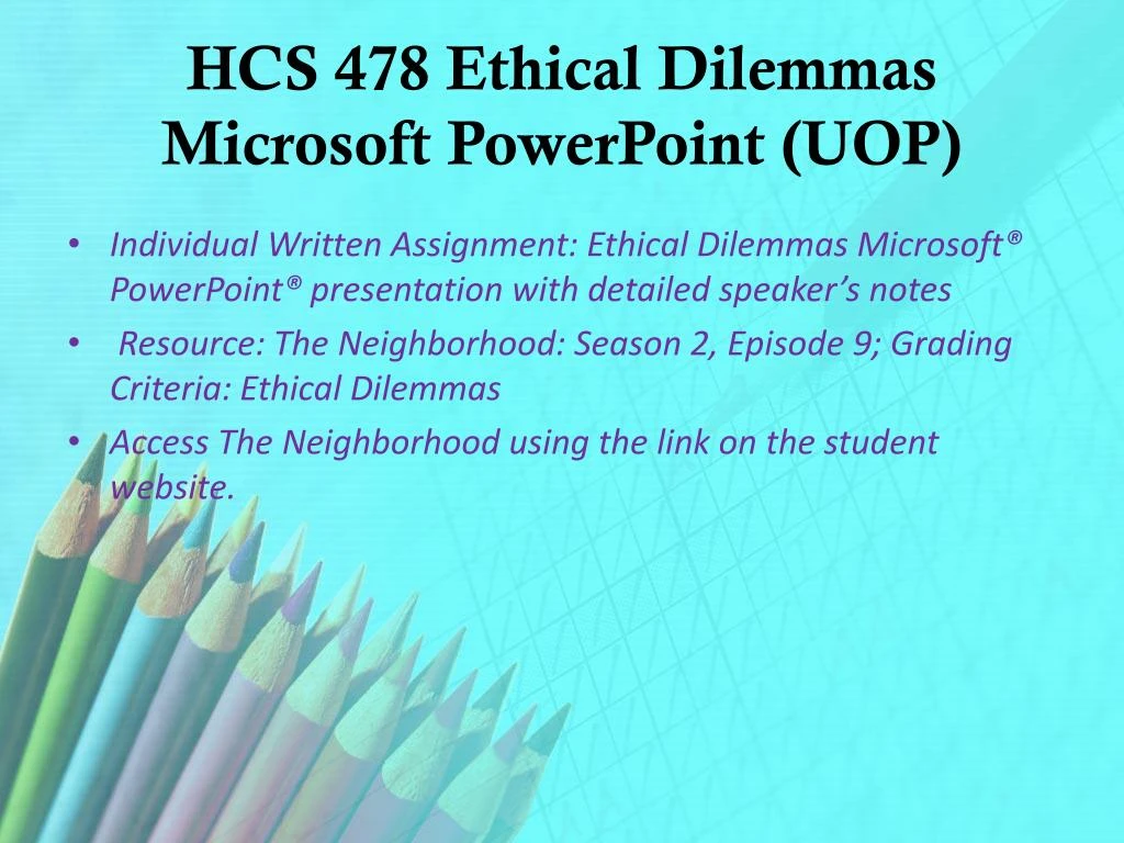 hcs 478 ethical dilemma allen household hcs 478 ethical dilemma allen household