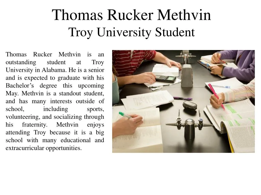 Ppt Thomas Rucker Methvin Troy University Student Powerpoint