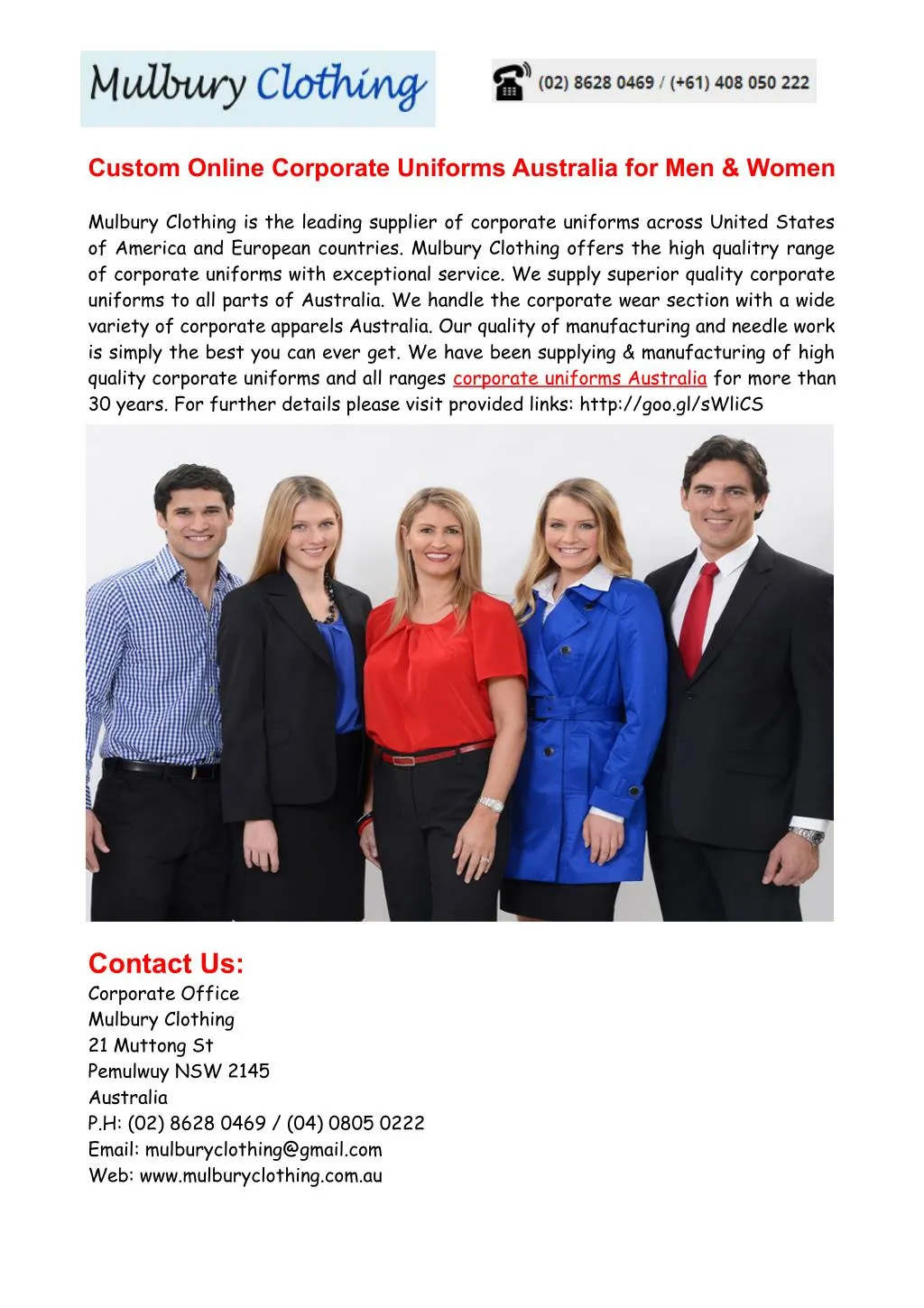 PPT Corporate Uniforms Australia Womens Corporate Wear in Sydney