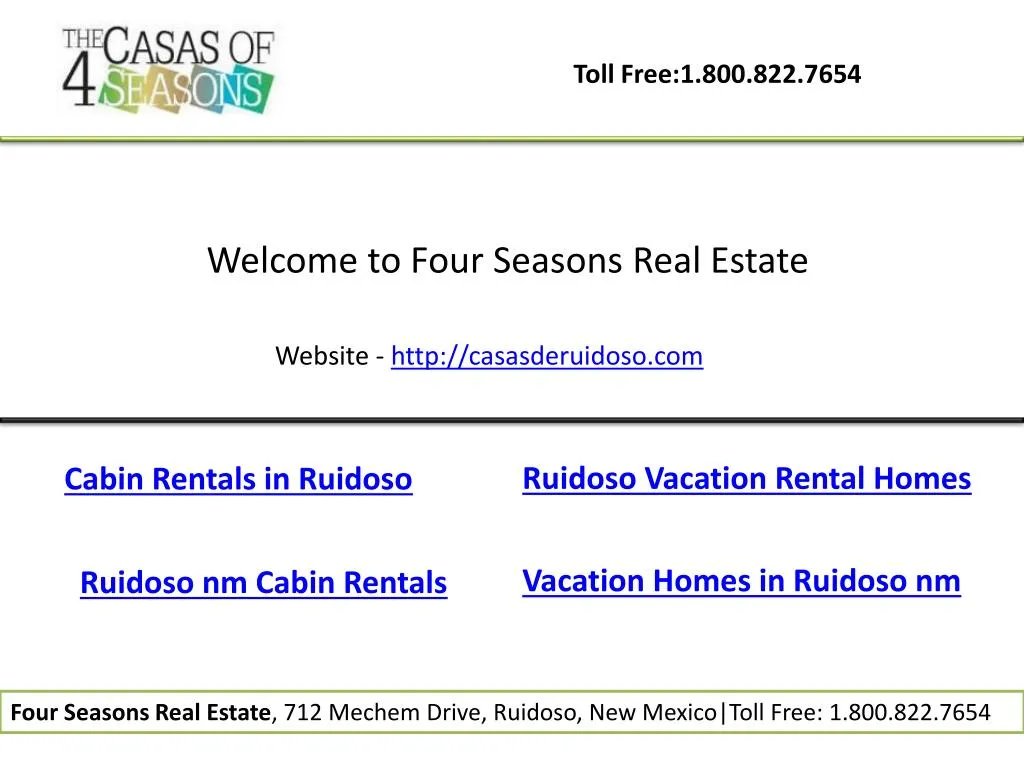 Ppt Ruidoso Vacation Rental Homes Powerpoint Presentation Free