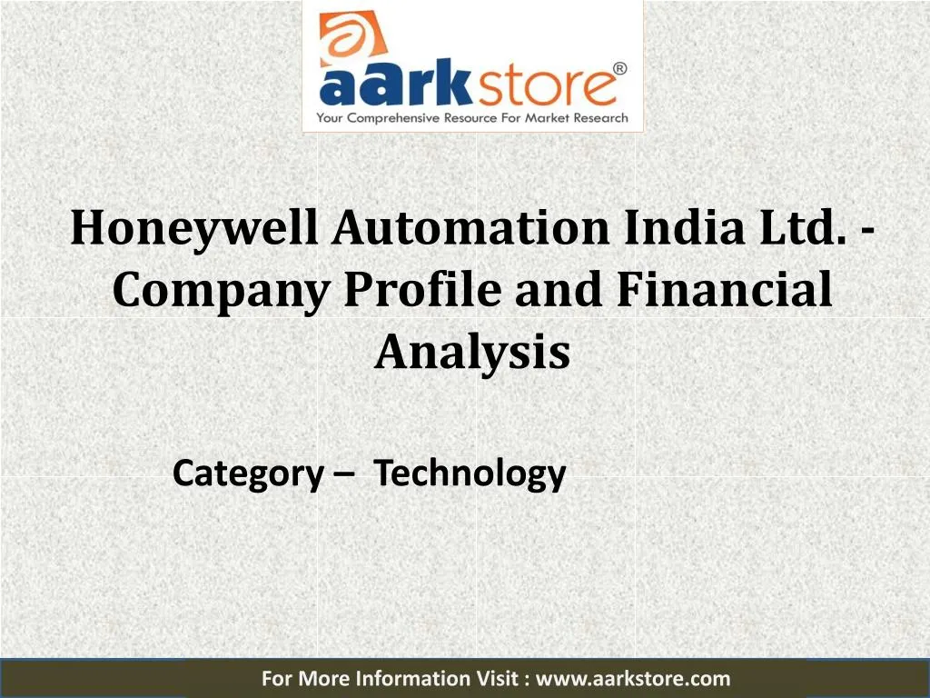 honeywell automation investor presentation