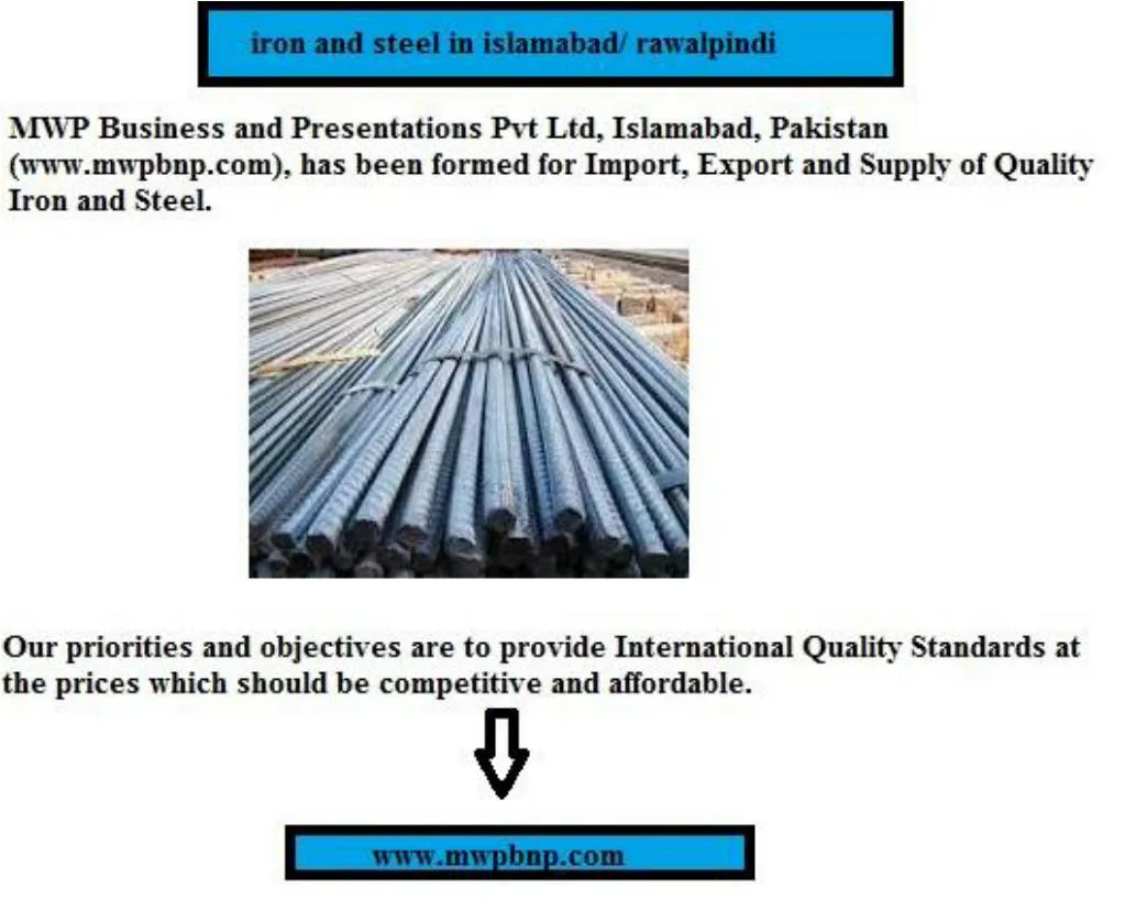 PPT iron and steel in islamabad/ rawalpindi PowerPoint Presentation