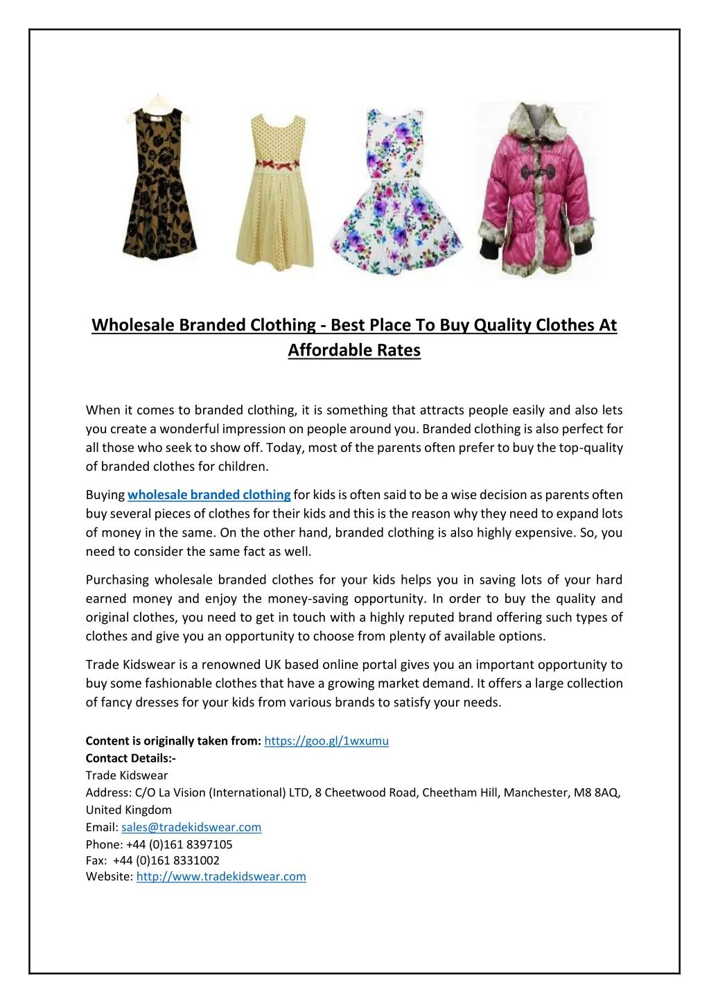 buy branded clothes for cheap