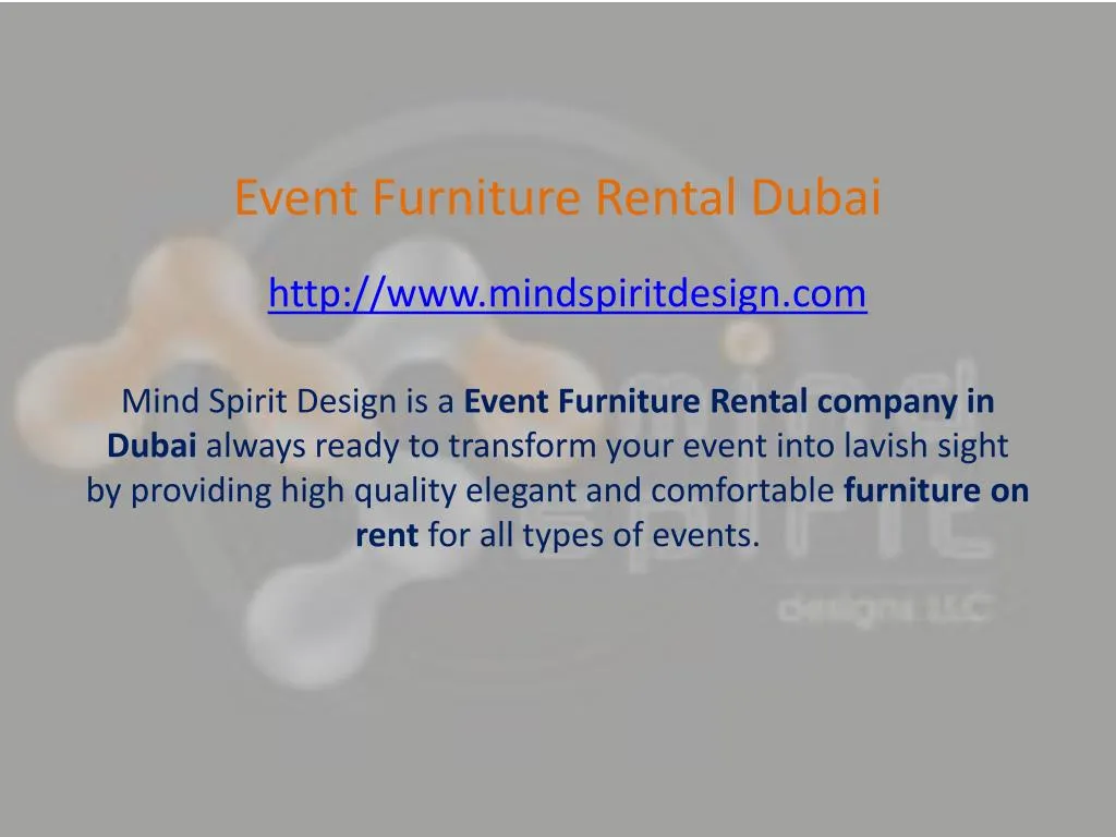 event furniture rental dubai n.