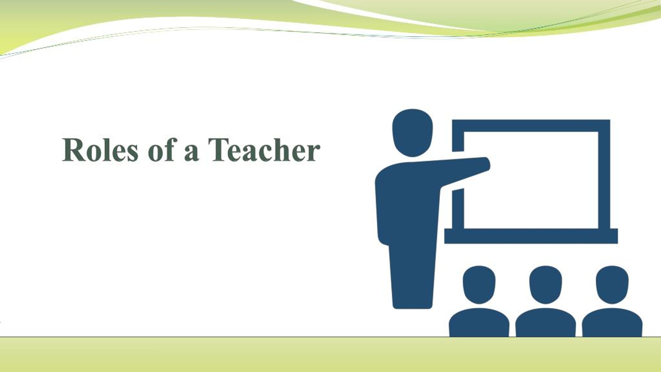 role of the teacher presentation
